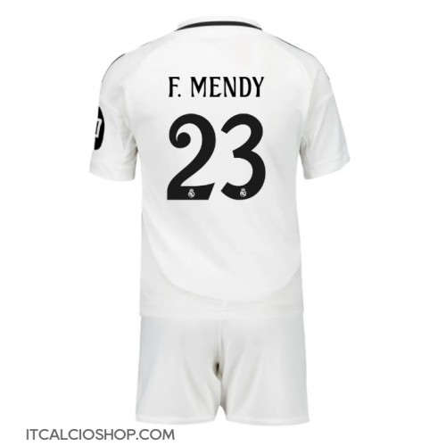 Real Madrid Ferland Mendy #23 Prima Maglia Bambino 2024-25 Manica Corta (+ Pantaloni corti)